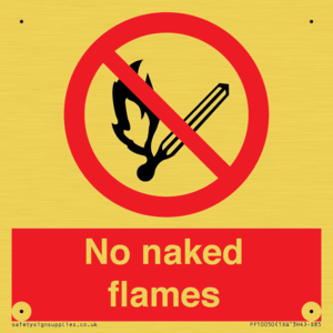 No naked flames